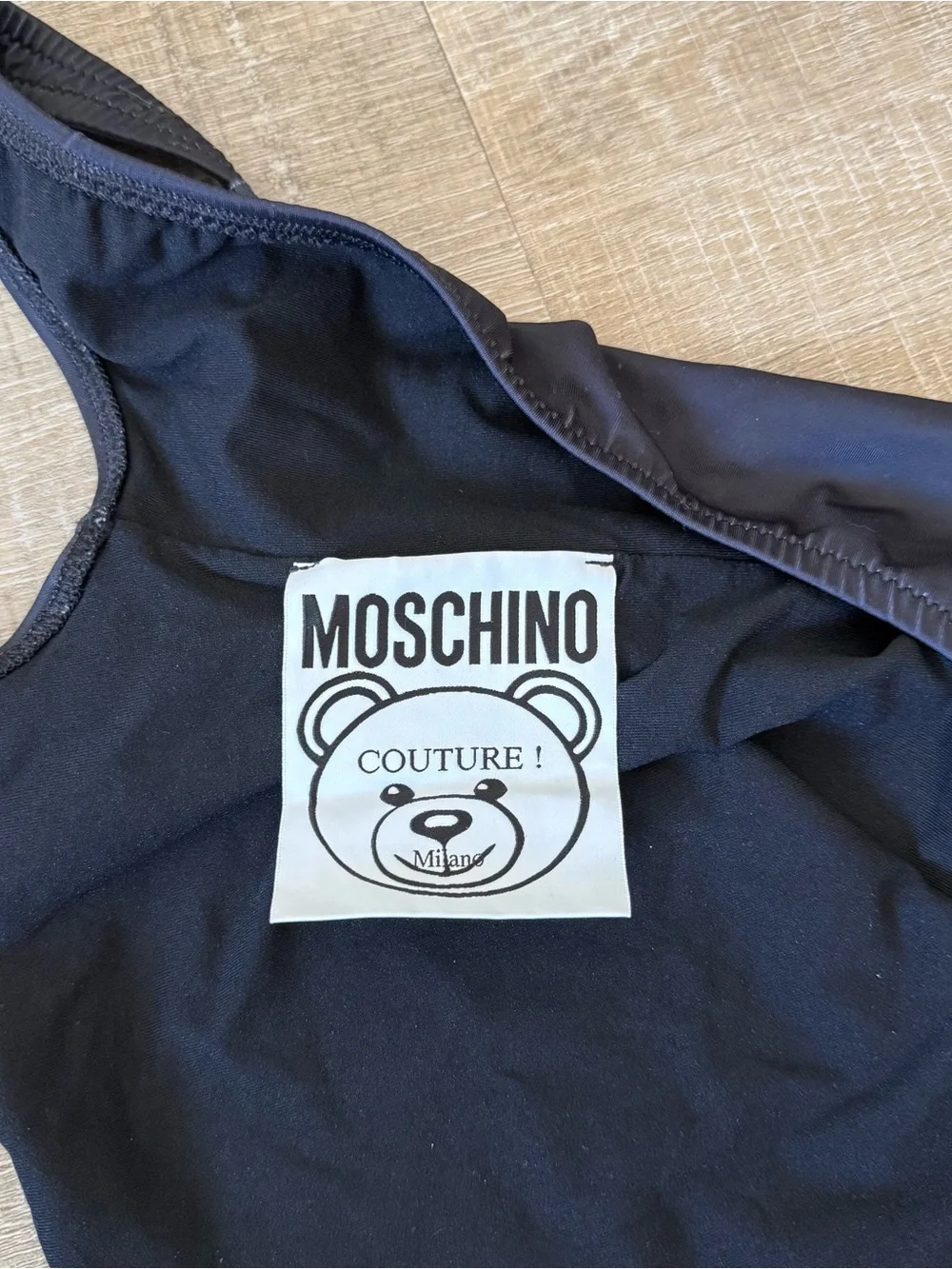 Moschino Black One-Piece Swim